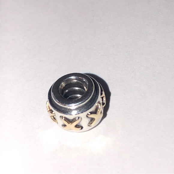 Pandora 14k Cross Stitch X Pattern Charm - Picture 5 of 8